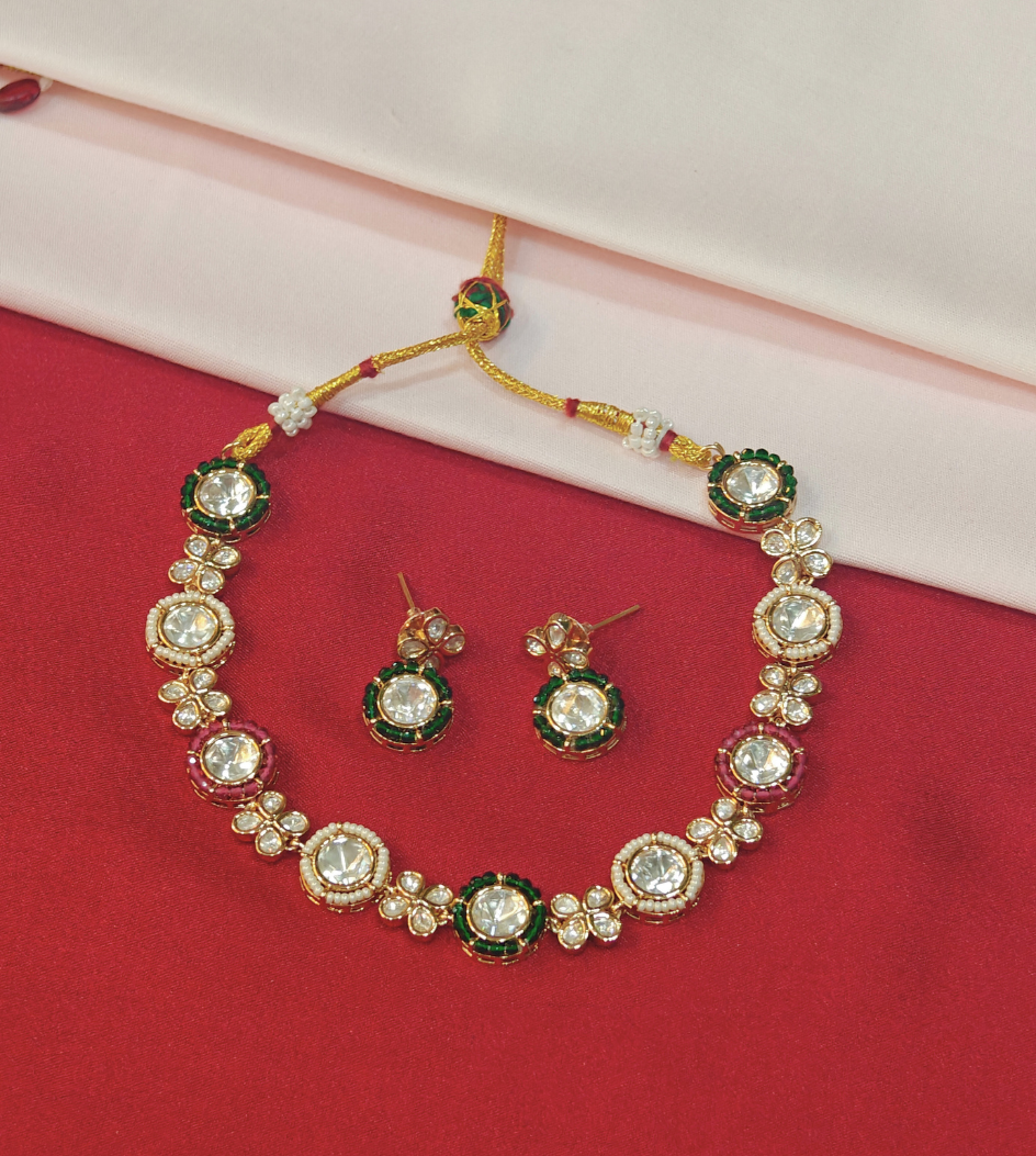 PINK VEDANGI JEWELLERY SET