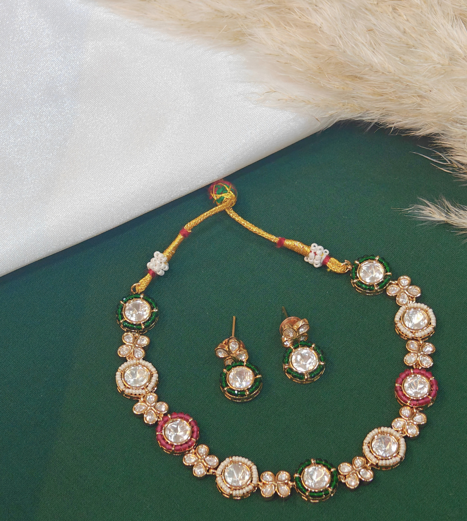 PINK VEDANGI JEWELLERY SET