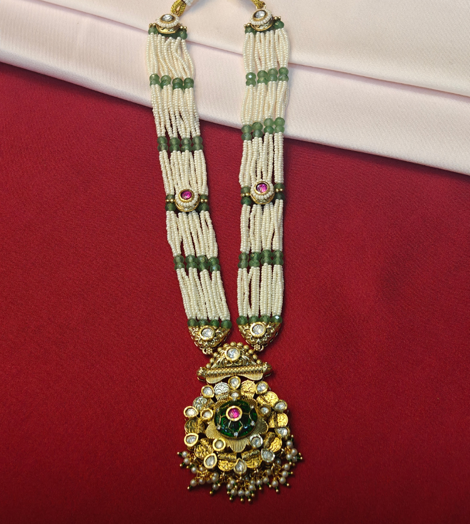 GREEN PRISHA JEWELLERY SET