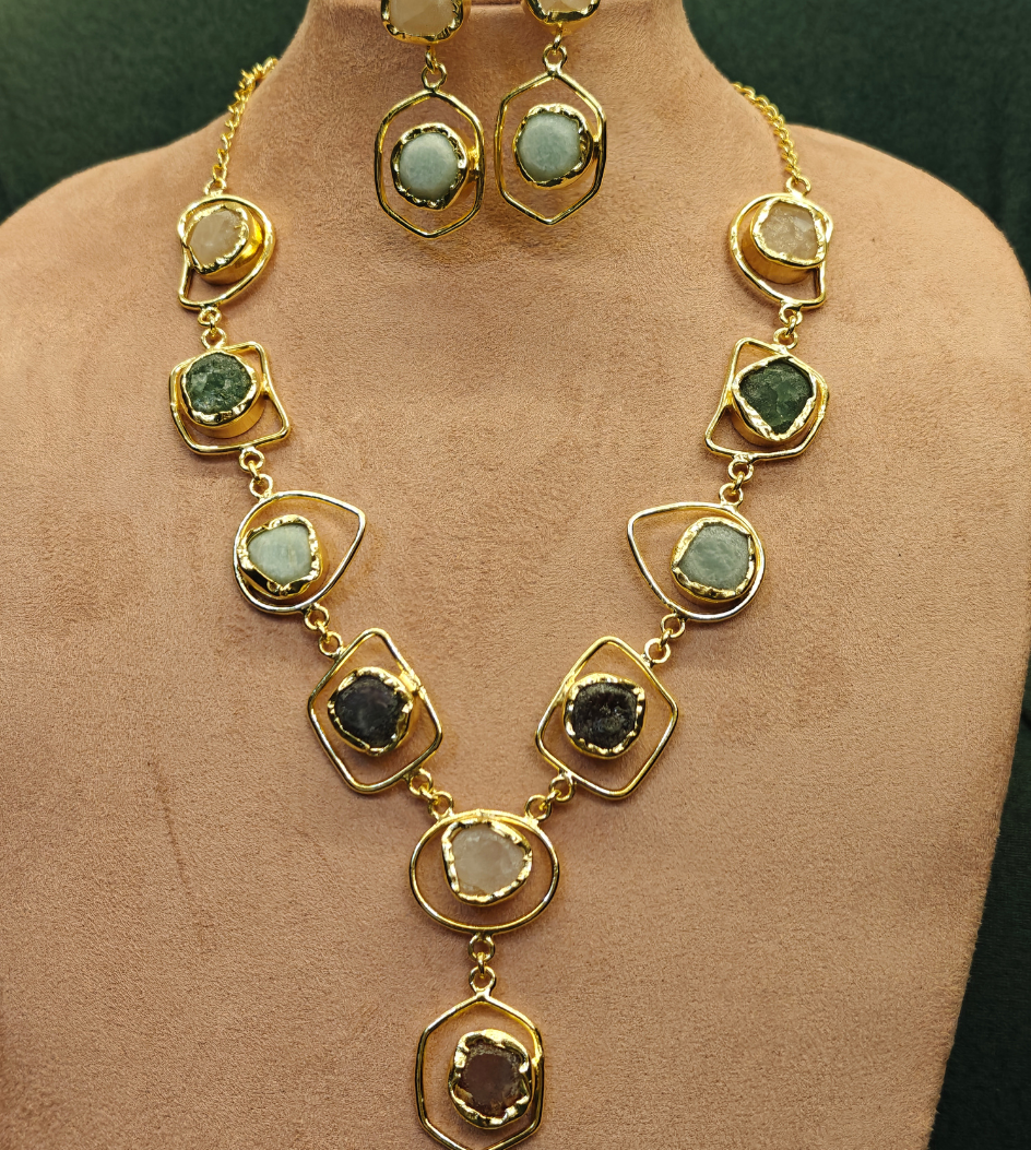 MULTICOLORED ANIKA JEWELLERY SET