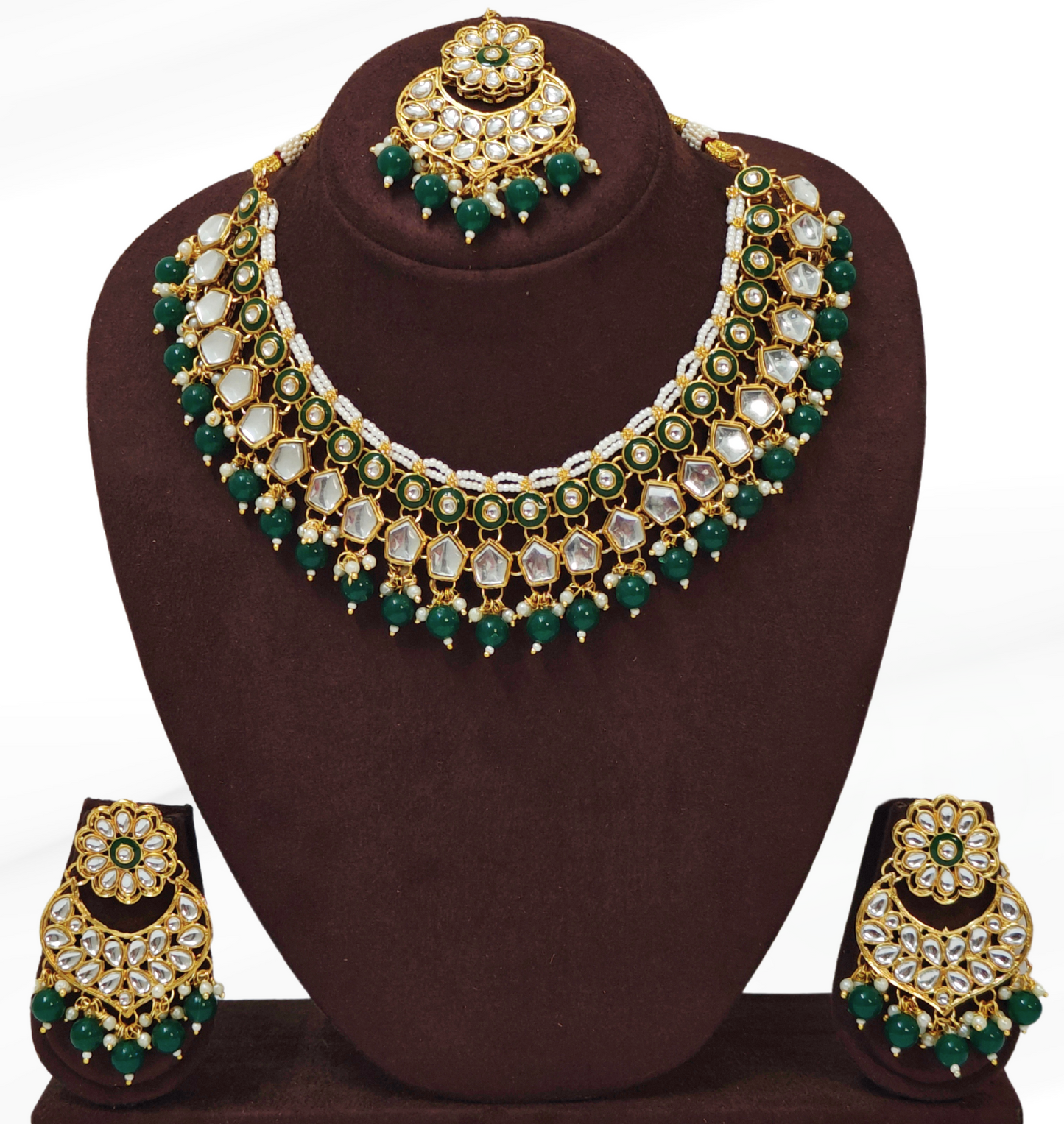 GREEN ISHANVI JEWELLERY SET