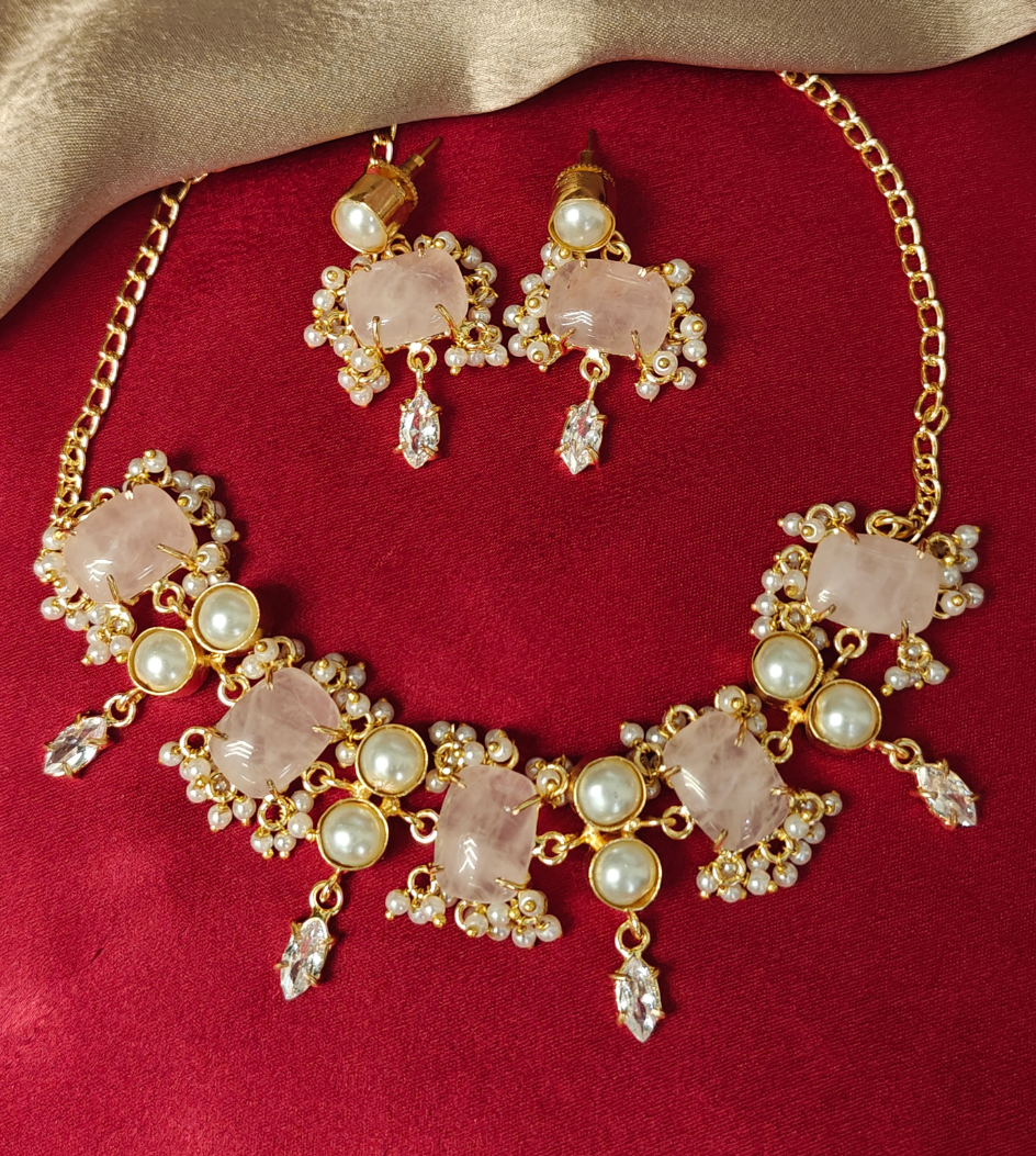 WHITE HIMANI JEWELLERY SET