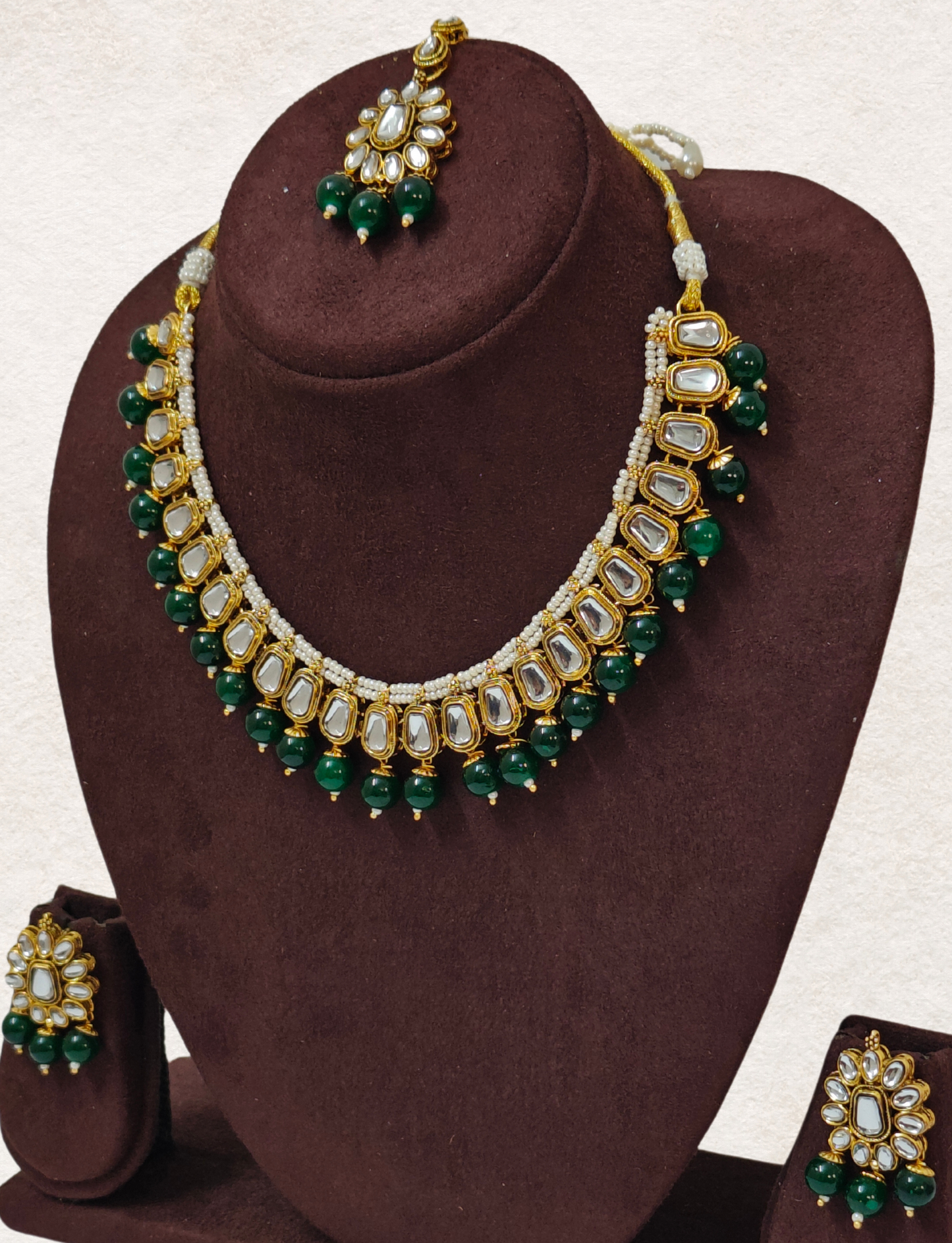 GREEN SUKANYA JEWELLERY SET