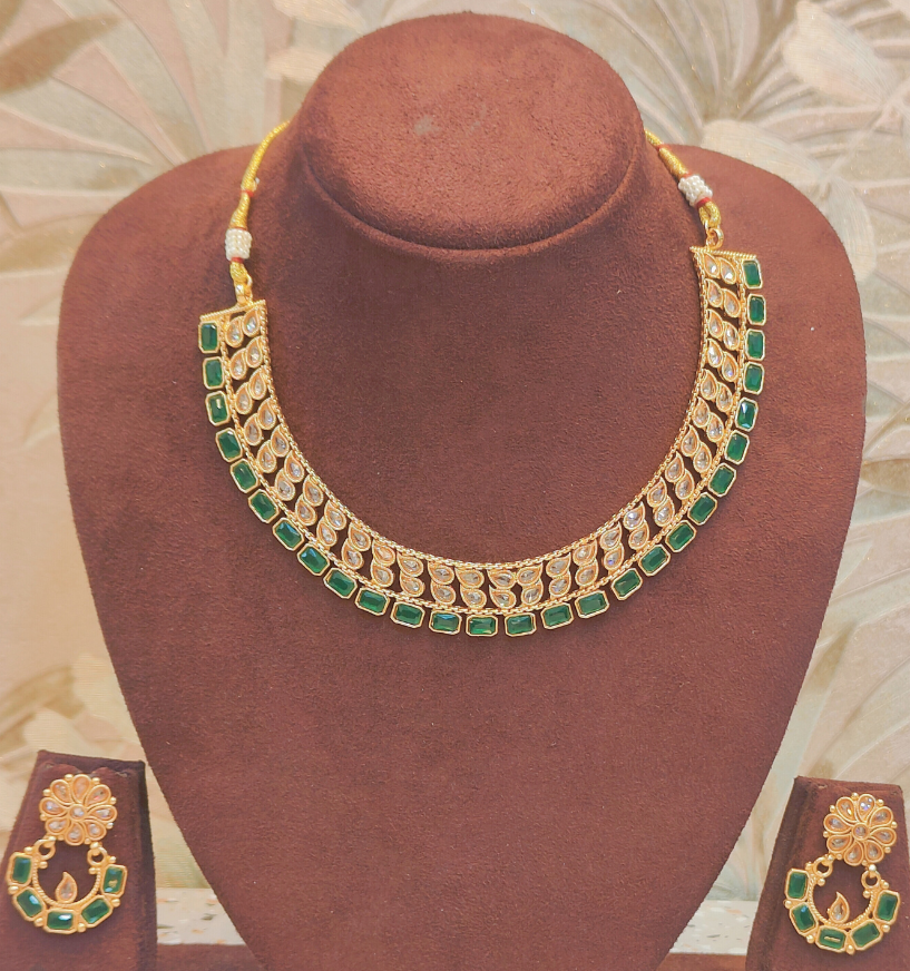 GREEN BHAVANA JEWELLERY SET