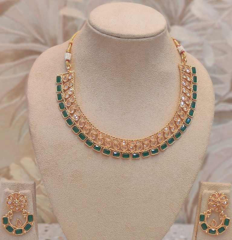 GREEN BHAVANA JEWELLERY SET