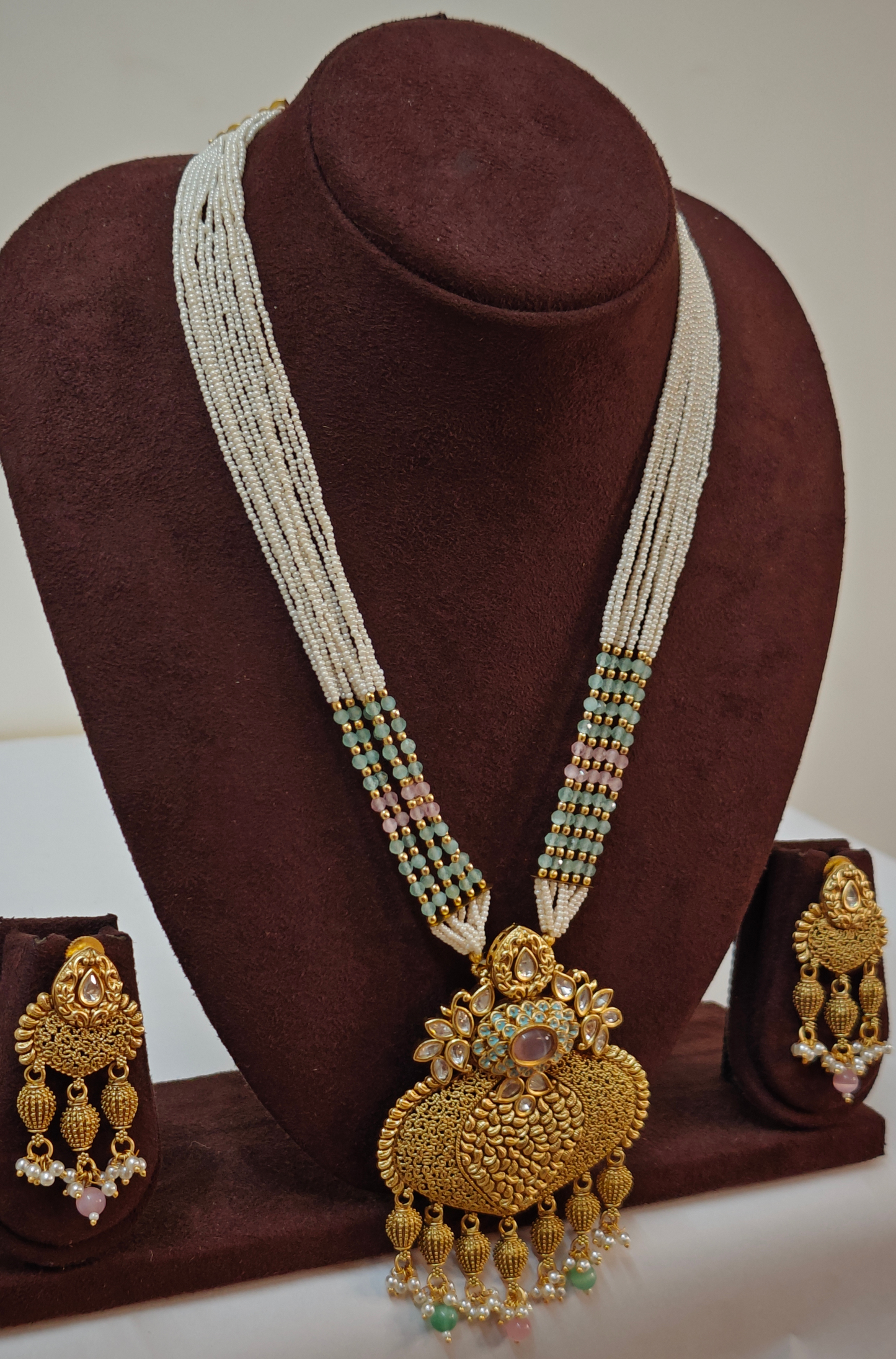 MINT AND PINK ZOYA JEWELLERY SET