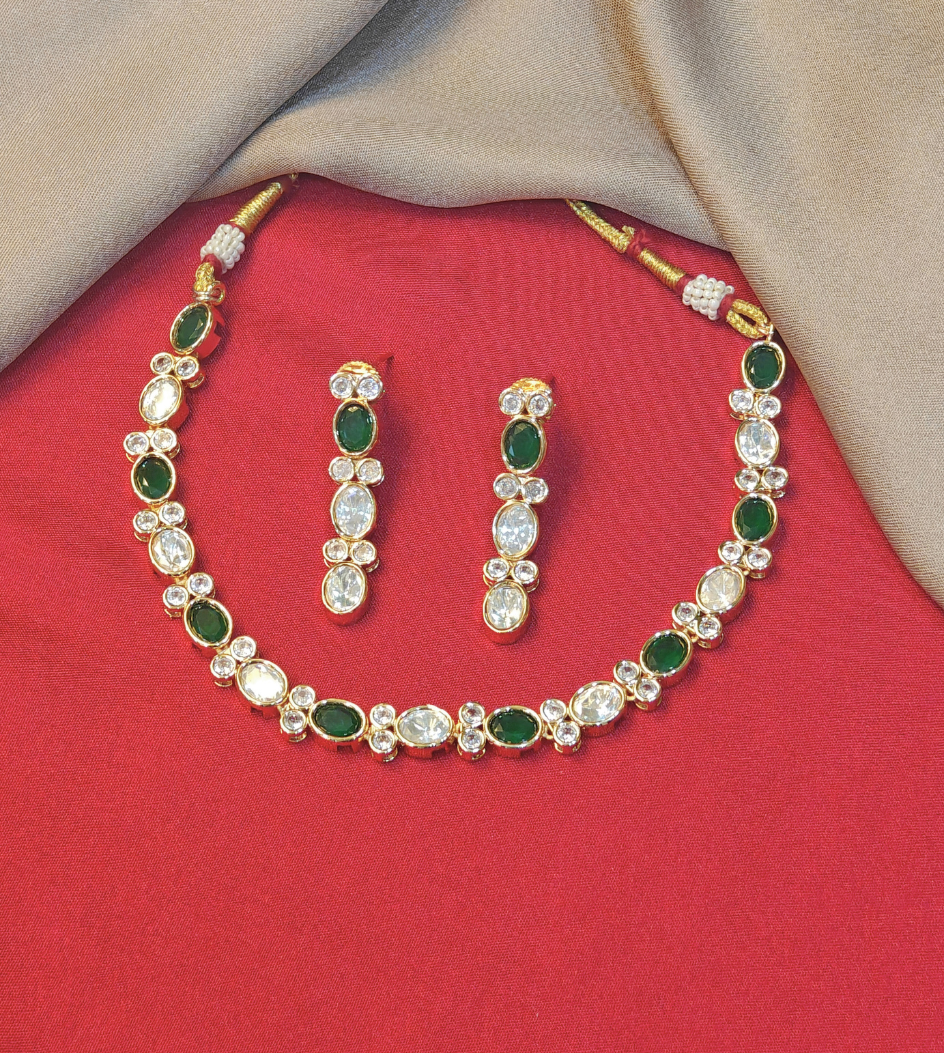 GREEN HARSHA JEWELLERY SET