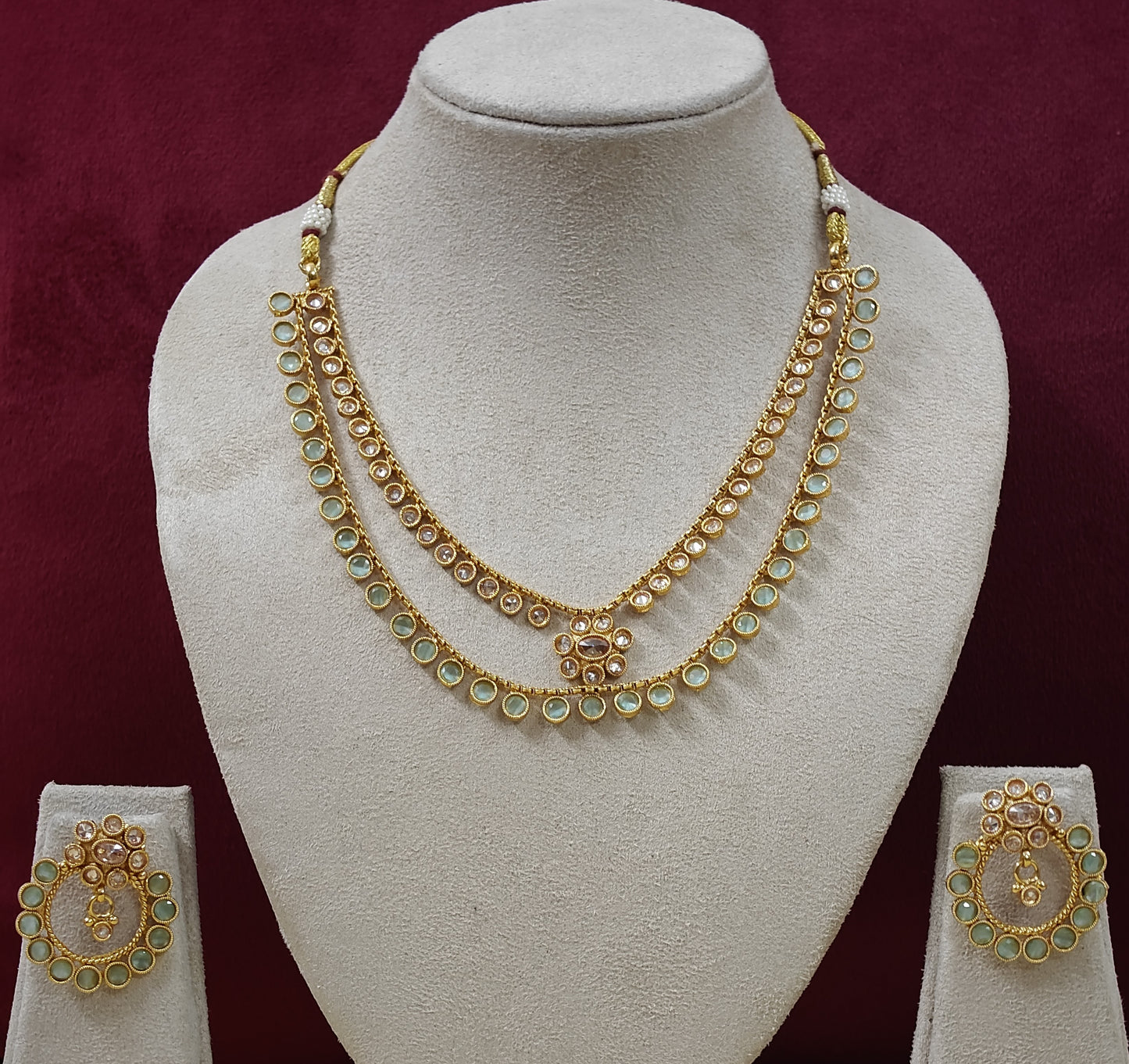 MINT DHRITI TWO LAYERED JEWELLERY SET