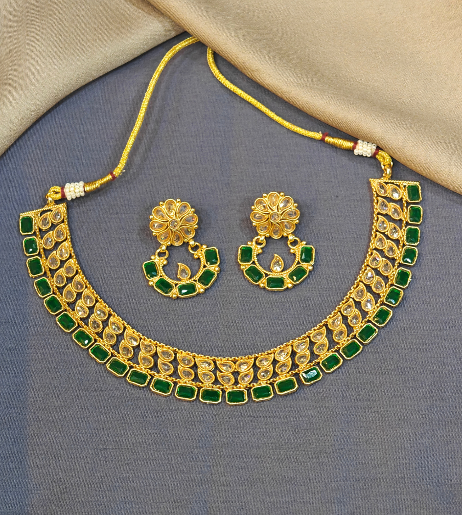 GREEN BHAVANA JEWELLERY SET