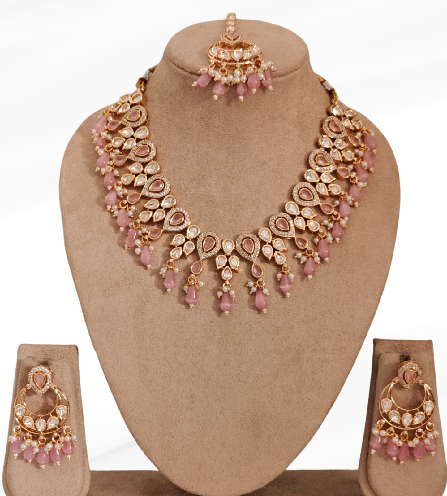 PINK CHAITALI JEWELLERY SET