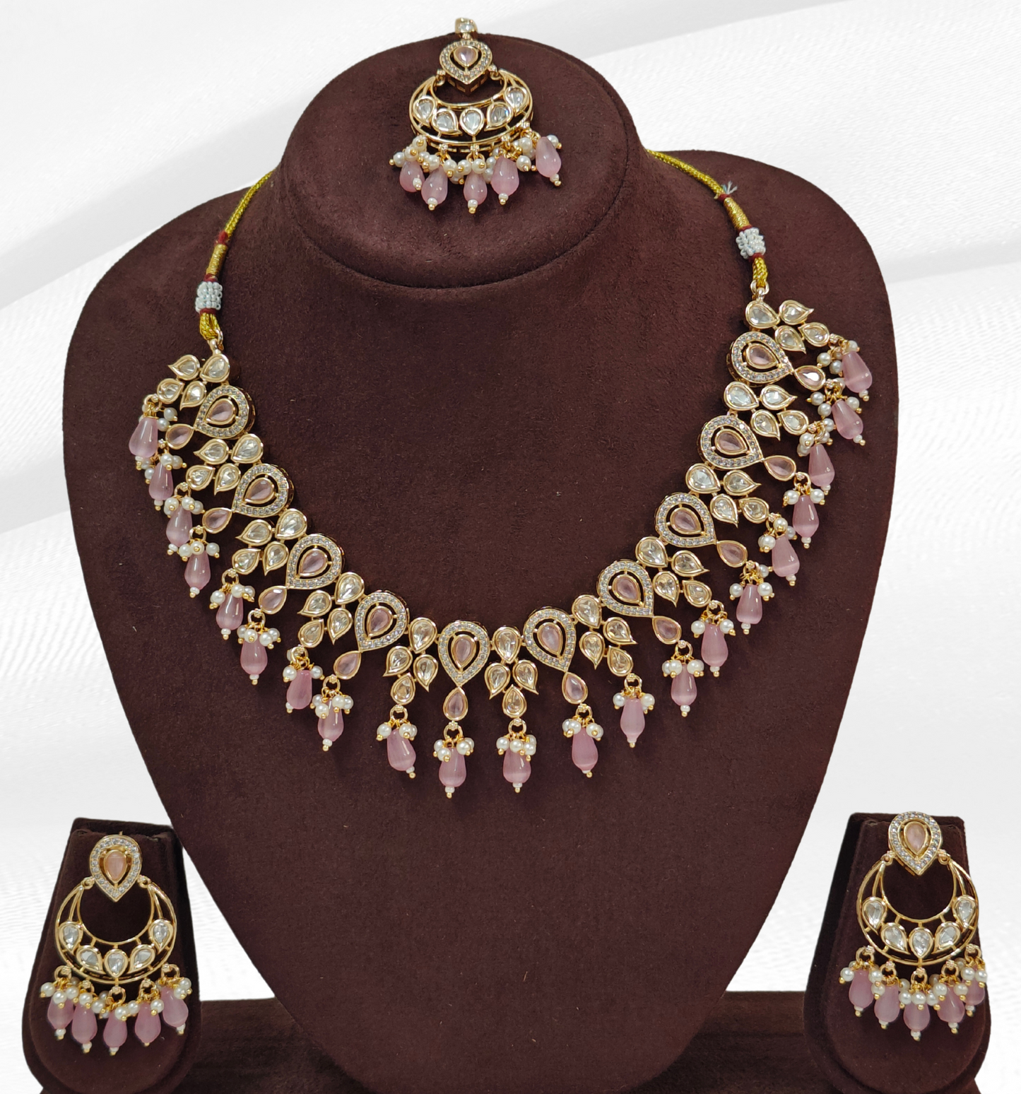 PINK CHAITALI JEWELLERY SET
