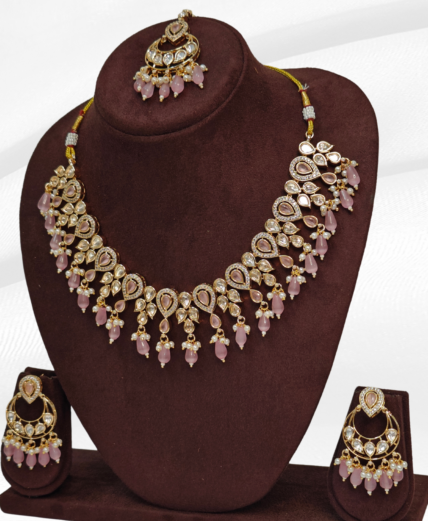 PINK CHAITALI JEWELLERY SET