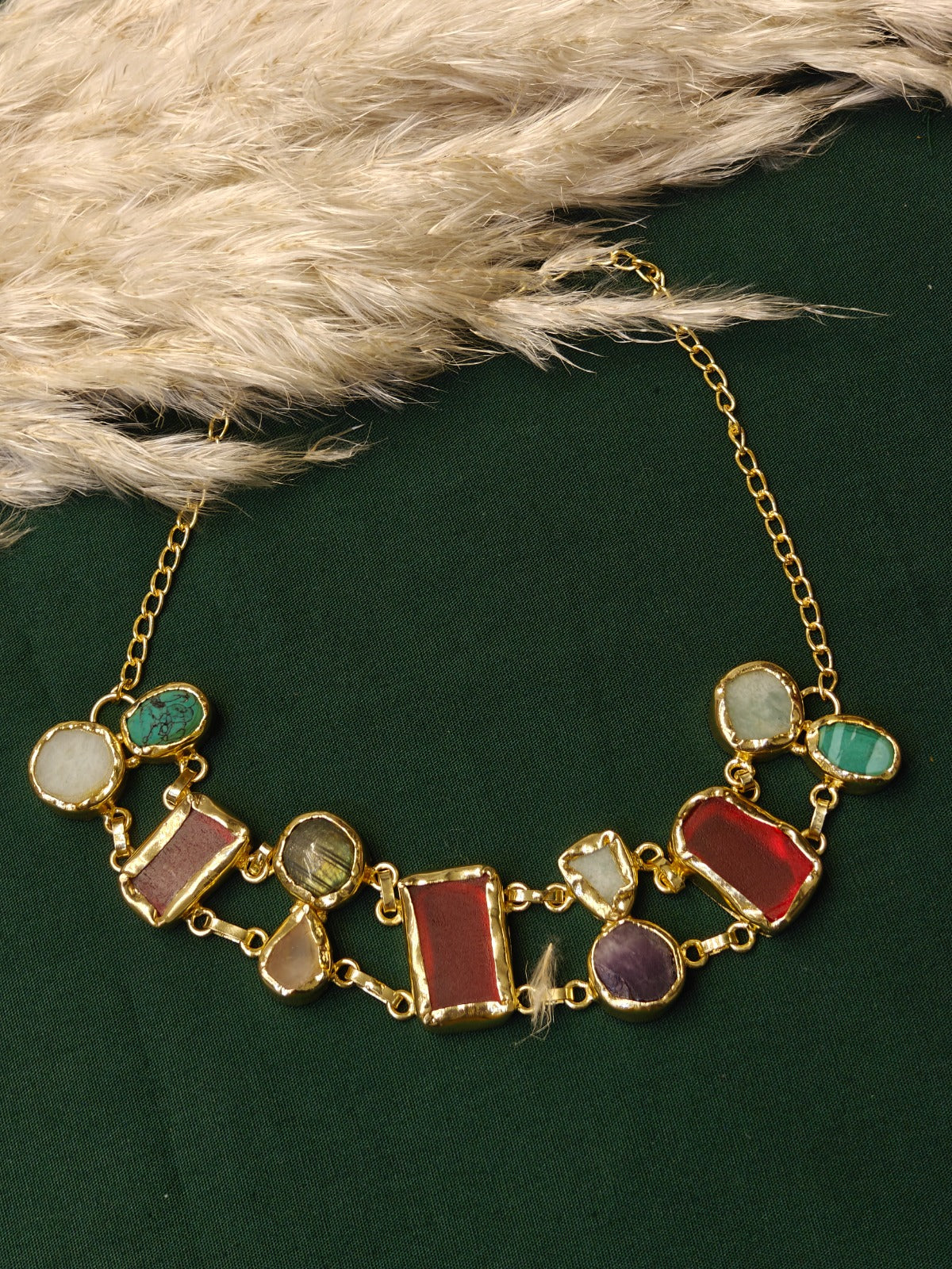 MULTICOLORED JHALAK JEWELLERY SET