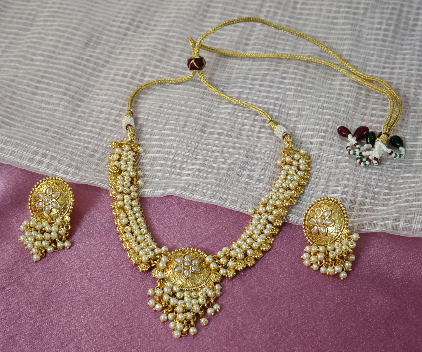 WHITE TARA JEWELLERY SET