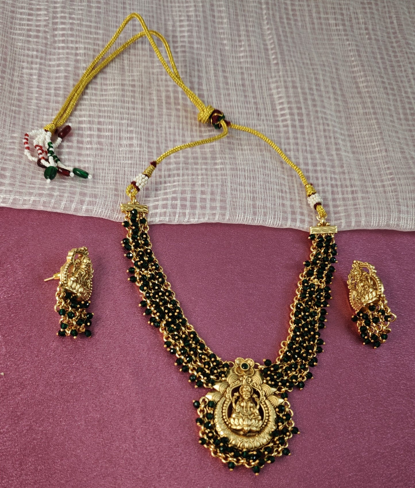 GREEN MEESHA JEWELLERY SET