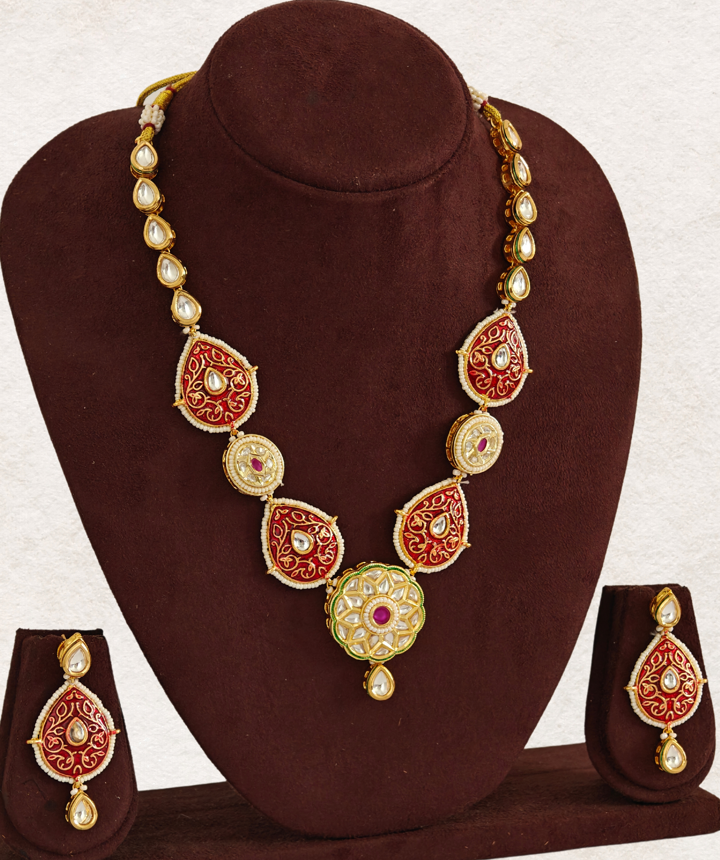 MAROON ADIRA JEWELLERY SET