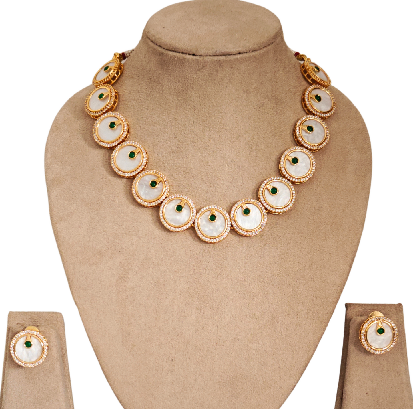 GREEN AAROHI JEWELLERY SET