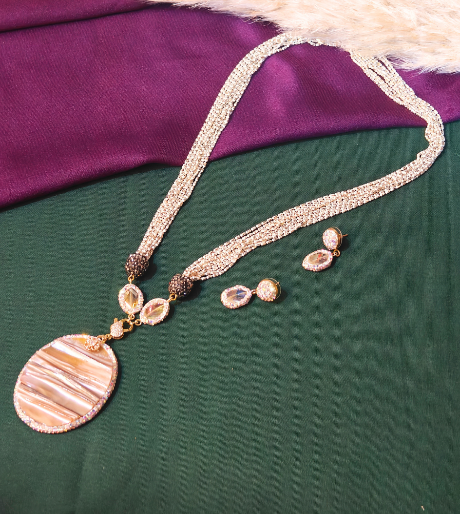WHITE TRISHA JEWELLERY SET
