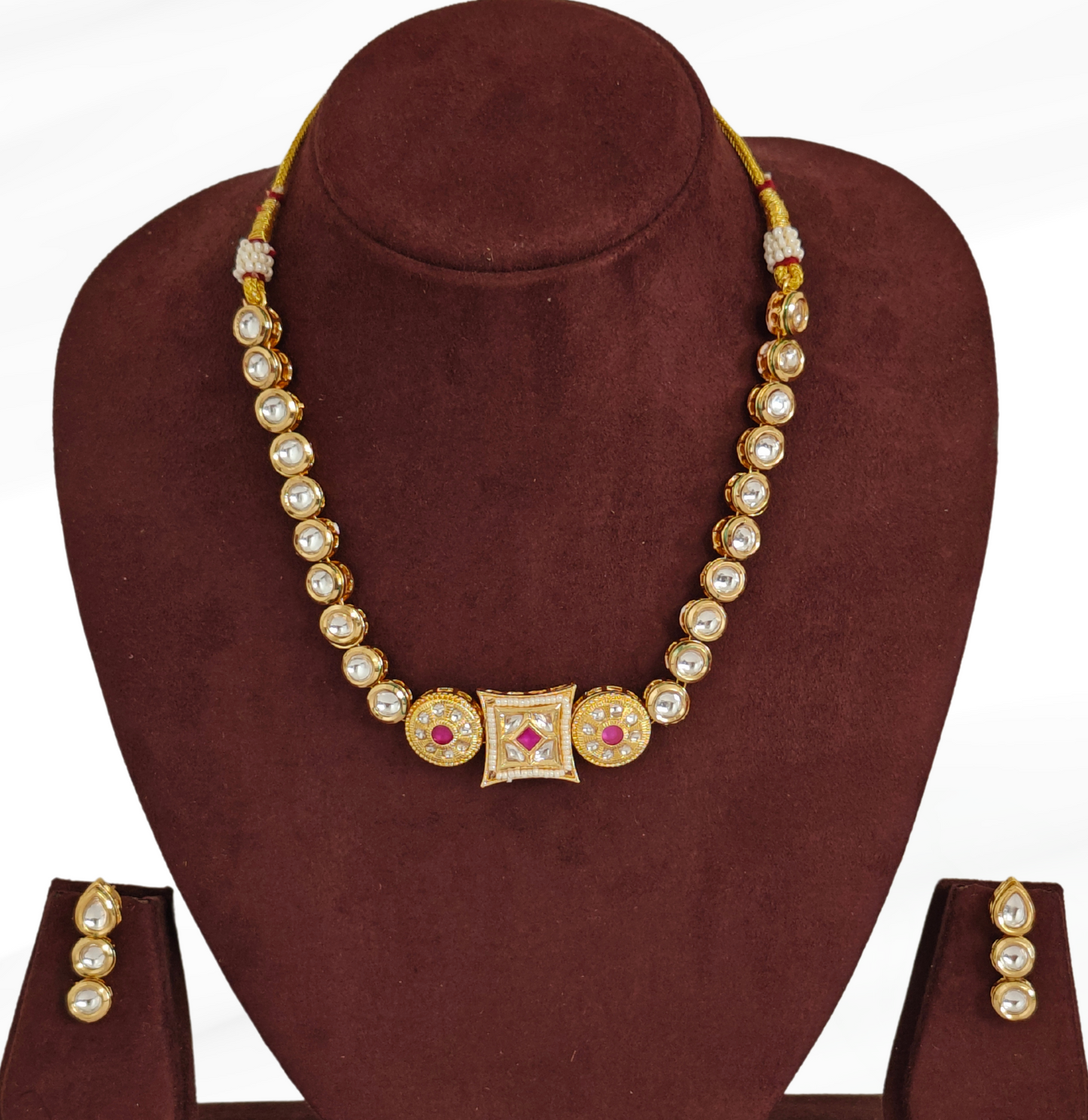 PINK SARISHA JEWELLERY SET