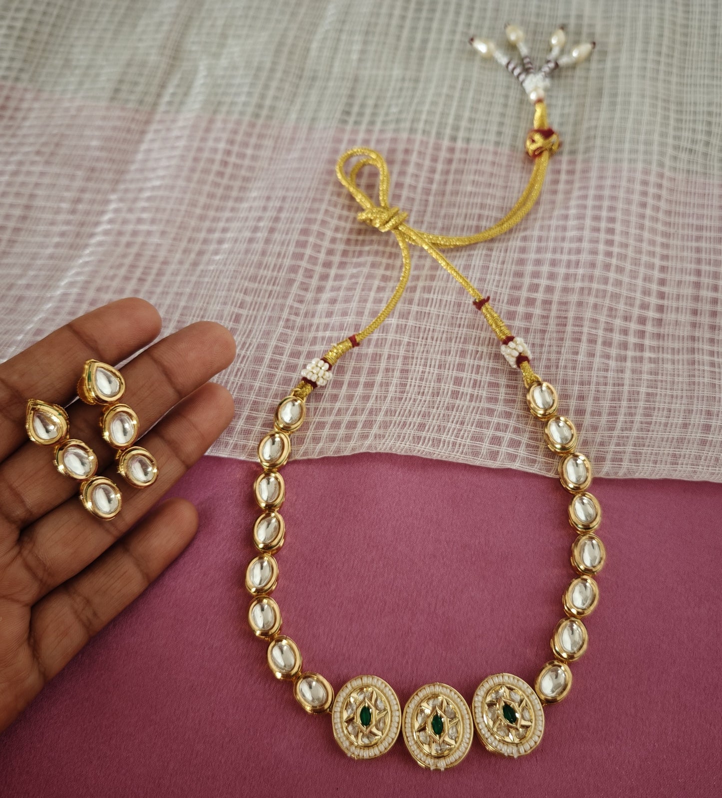 GREEN JAHNVI JEWELLERY SET