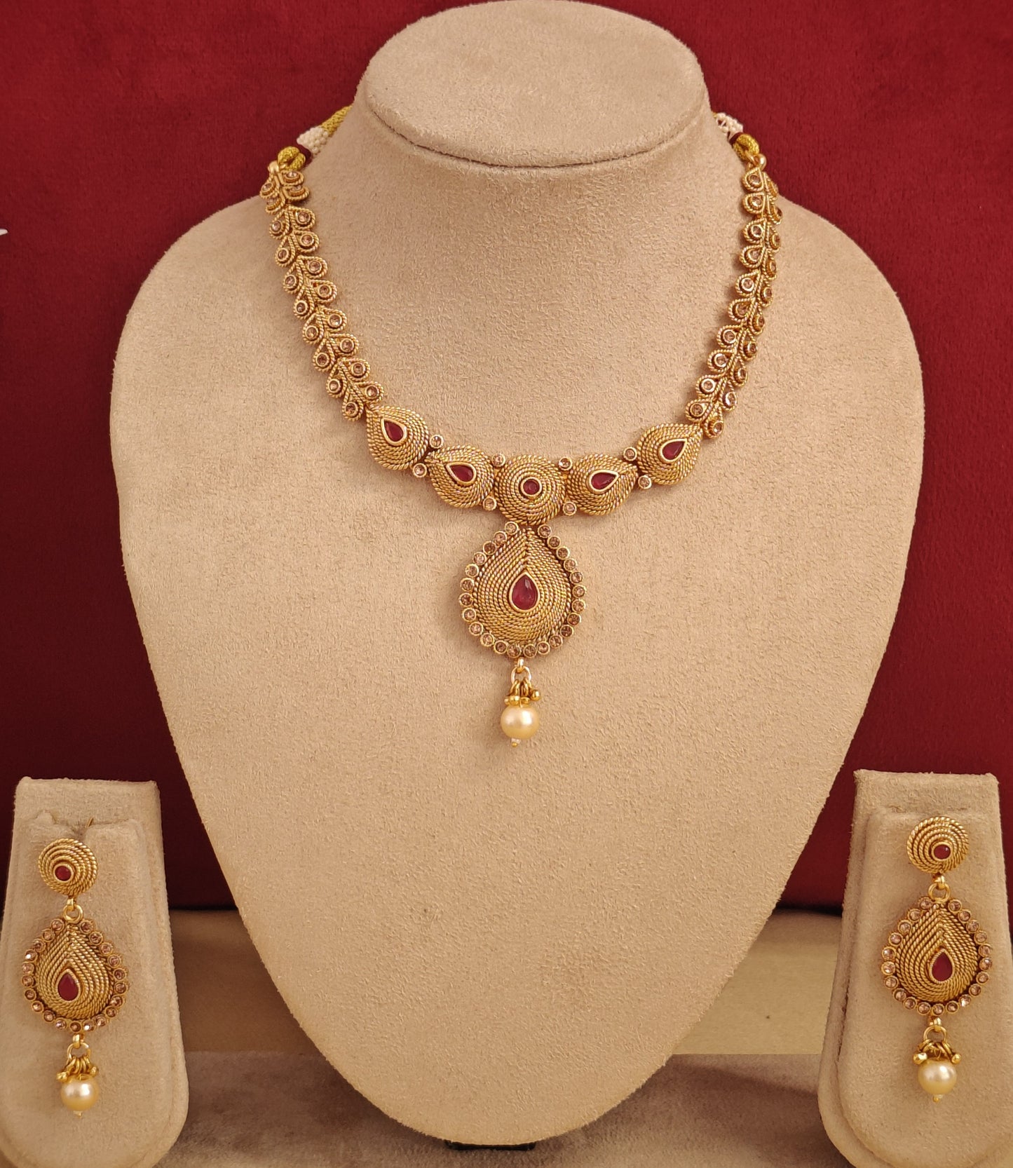 PINK TOSHNA JEWELLERY SET