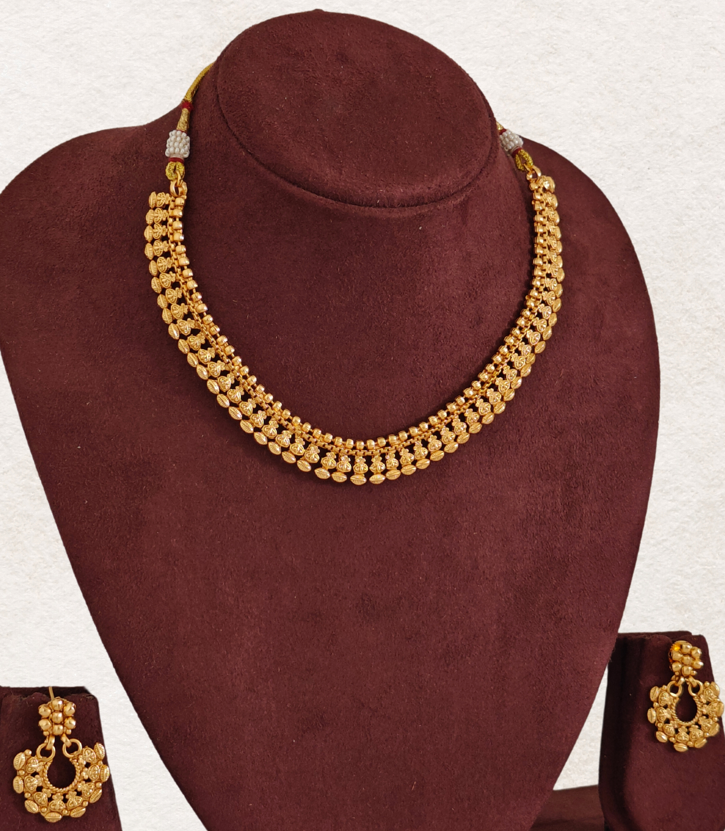 GOLDEN NEEYA TEMPLE JEWELLERY SET