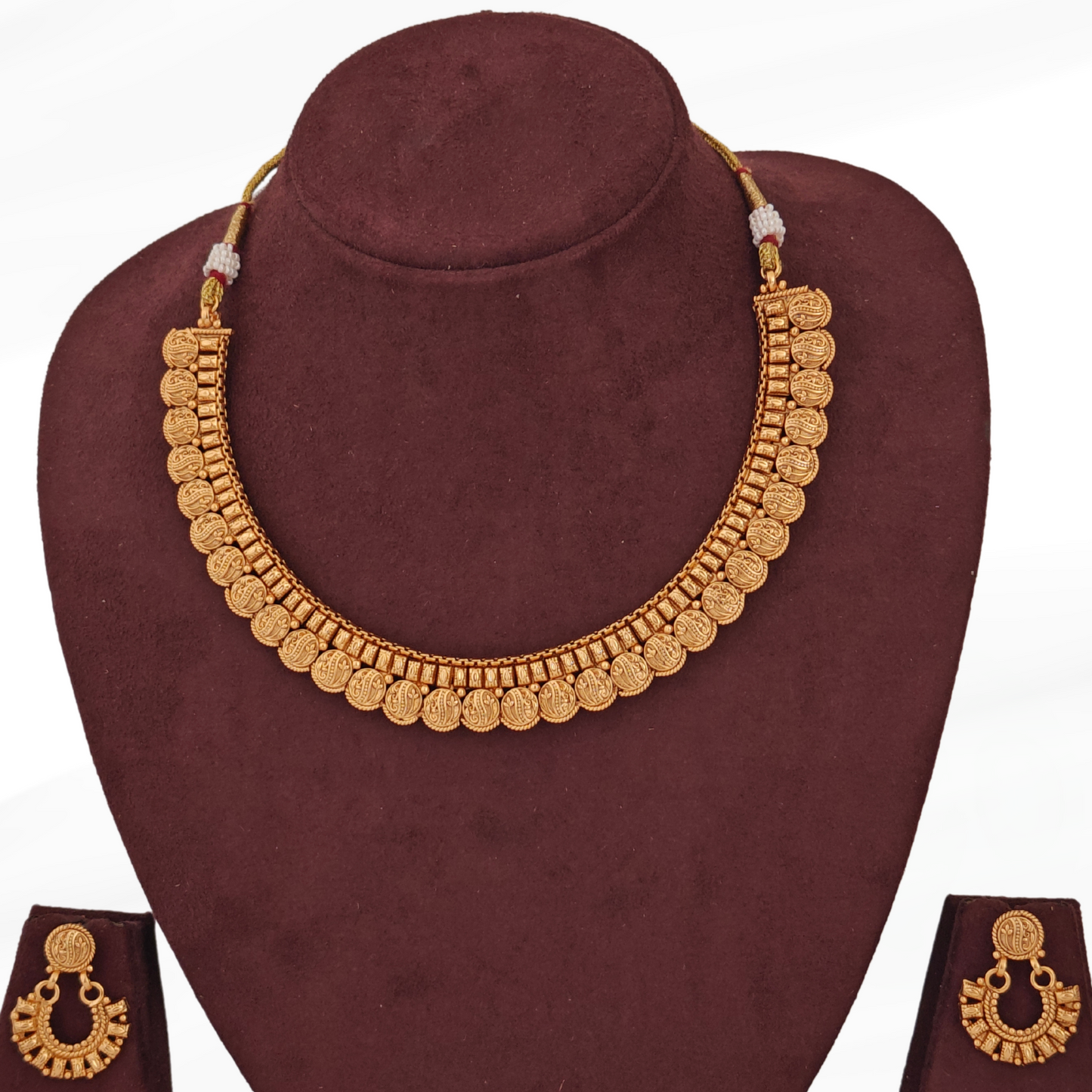 GOLDEN SAISHA TEMPLE JEWELLERY SET