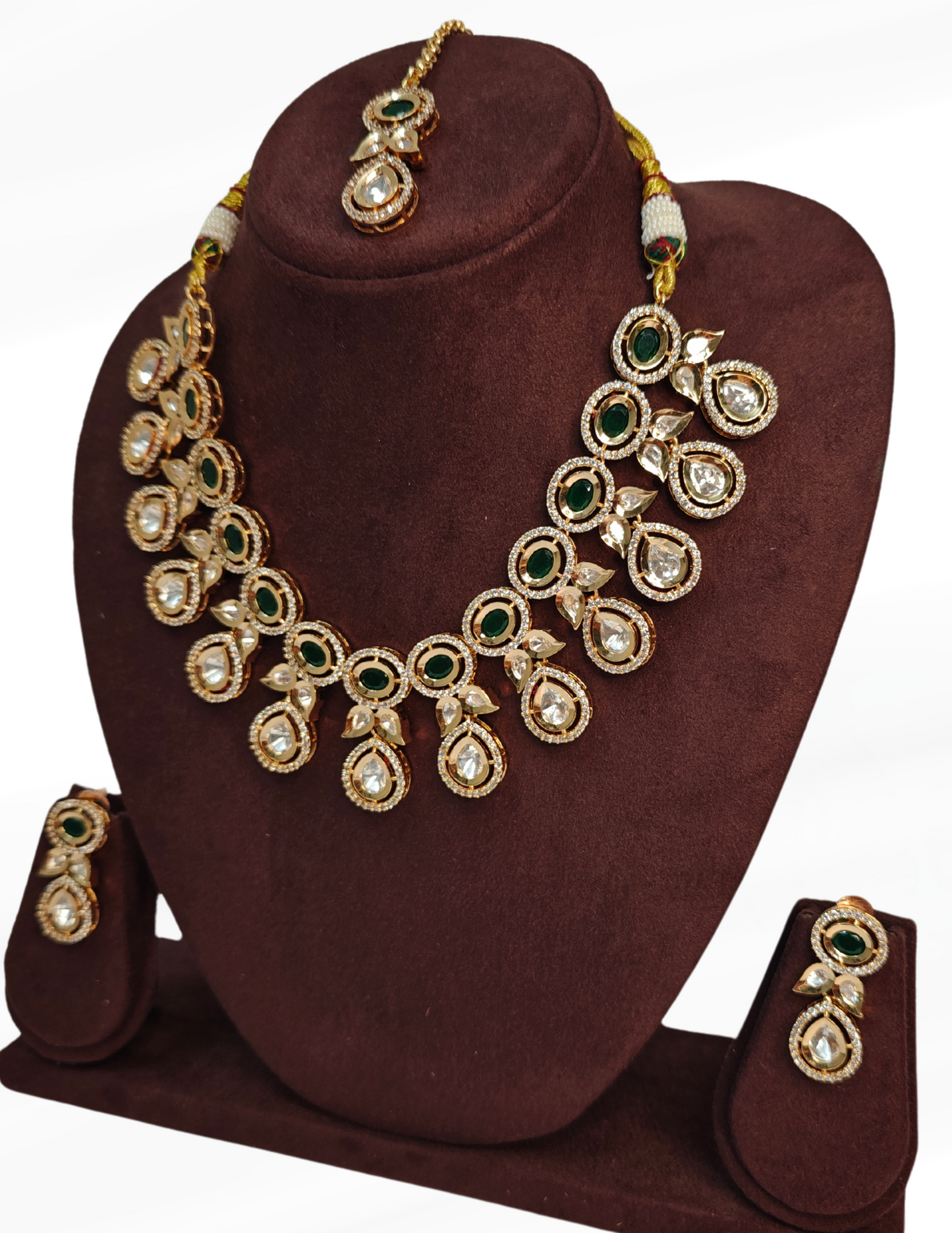 GREEN BHUMIKA JEWELLERY SET