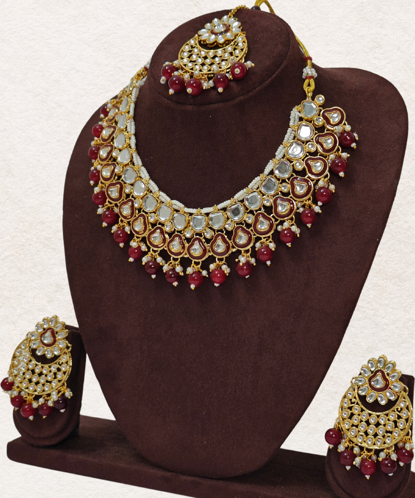 RUBY PINK ARIKA JEWELLERY SET