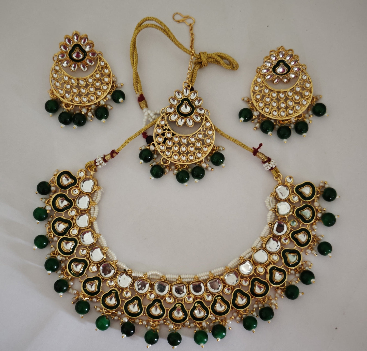 GREEN ARIKA JEWELLERY SET