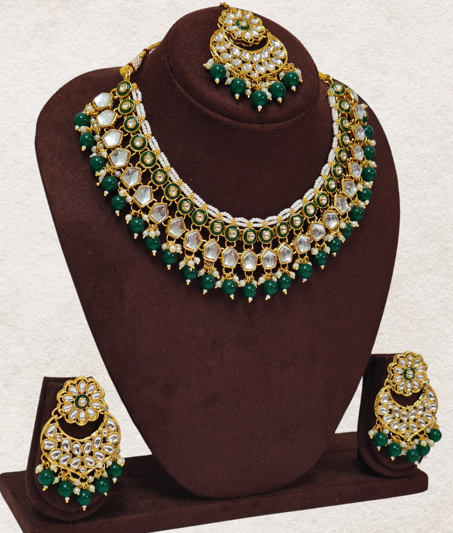 GREEN ISHANVI JEWELLERY SET