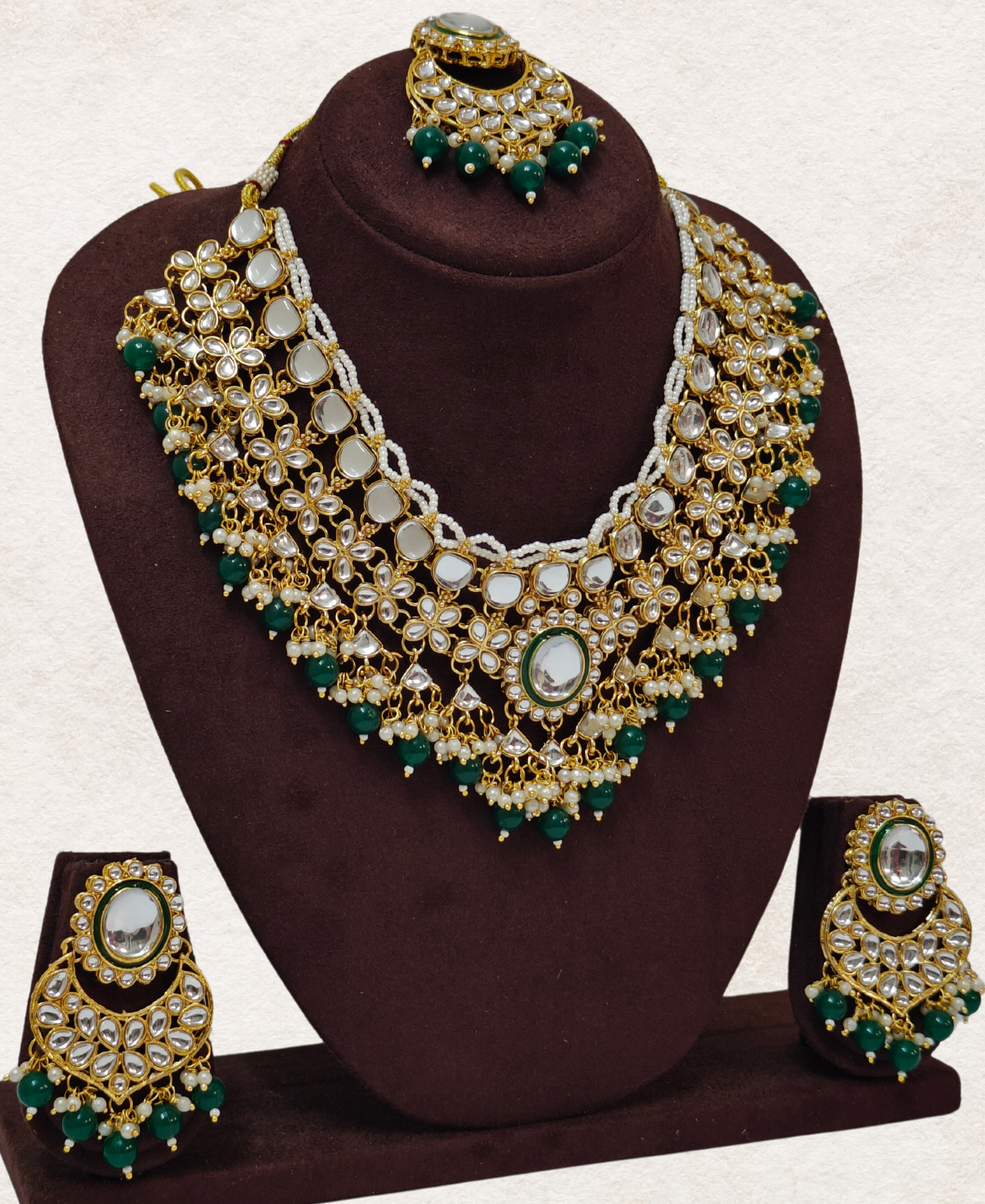 GREEN NIYATI JEWELLERY SET