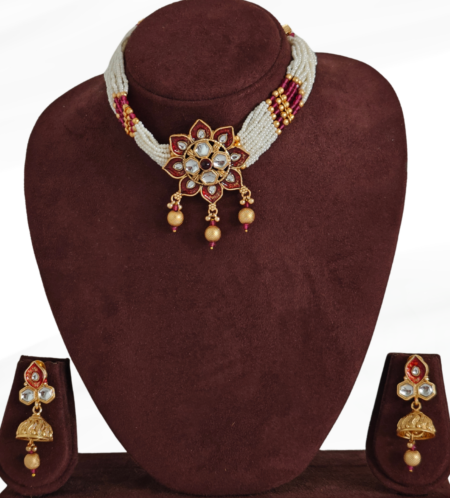 RUBY PINK KIAH JEWELLERY SET