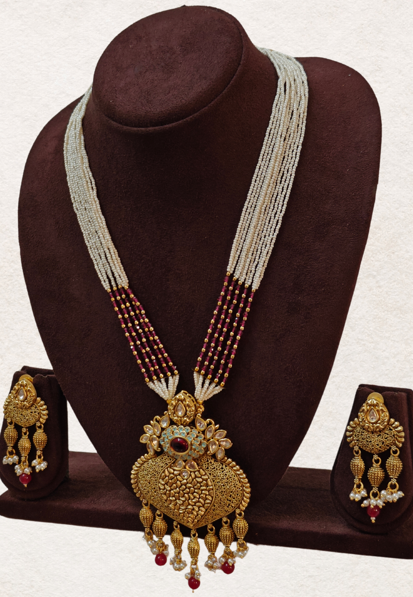 RUBY PINK ZOYA JEWELLERY SET