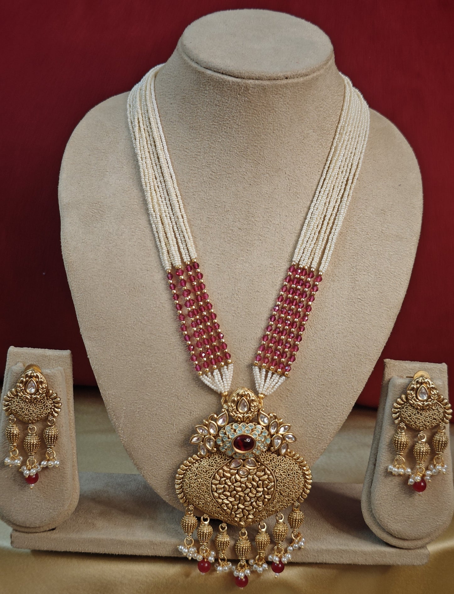 RUBY PINK ZOYA JEWELLERY SET