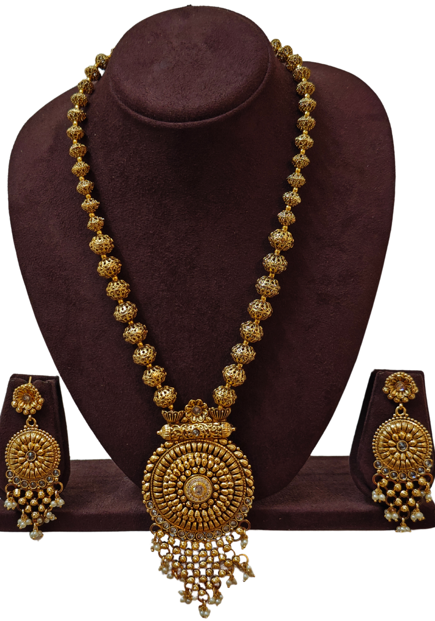 WHITE AASTHA JEWELLERY SET