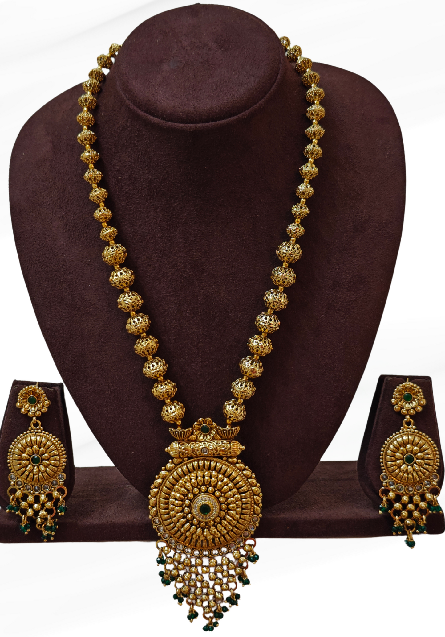 GREEN AASTHA JEWELLERY SET