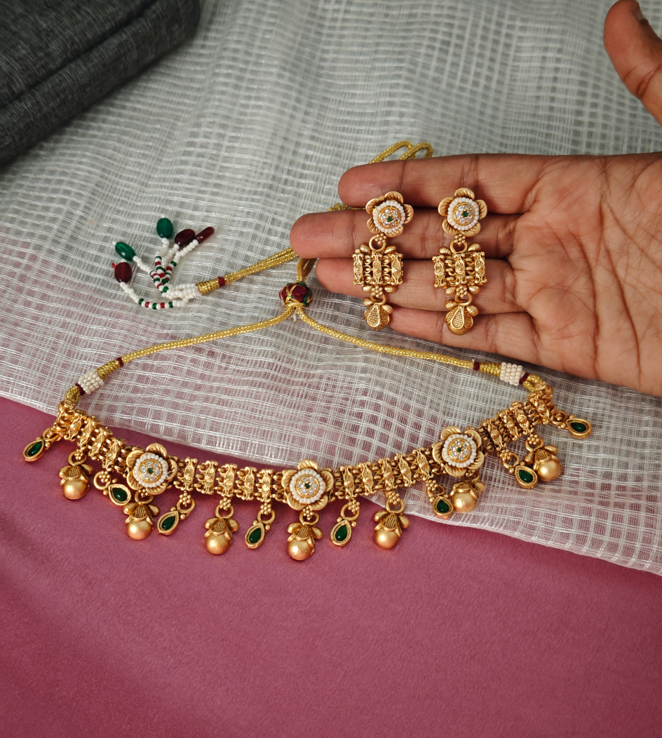 GREEN INAAYA JEWELLERY SET