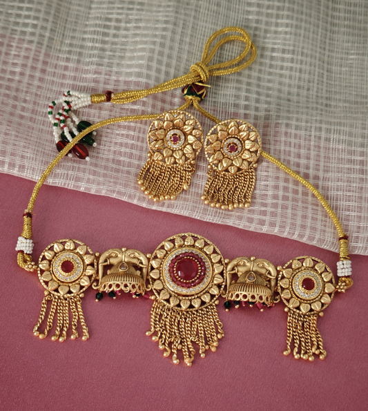 PINK SHAIVI JEWELLERY SET