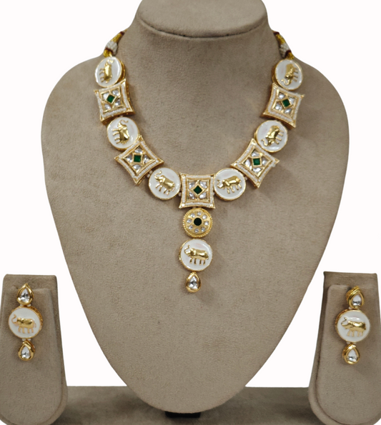 GREEN NANDINI JEWELLERY SET