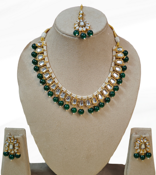 GREEN SUKANYA JEWELLERY SET