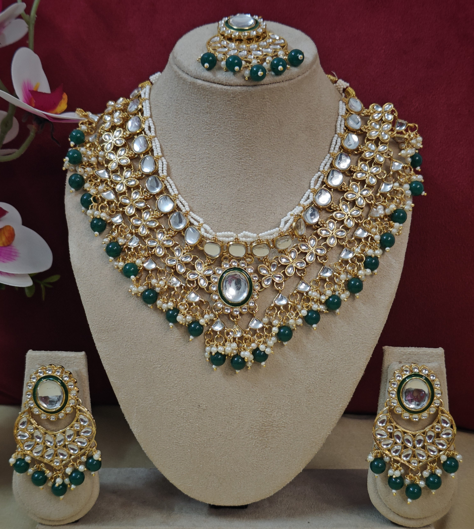 GREEN NIYATI JEWELLERY SET