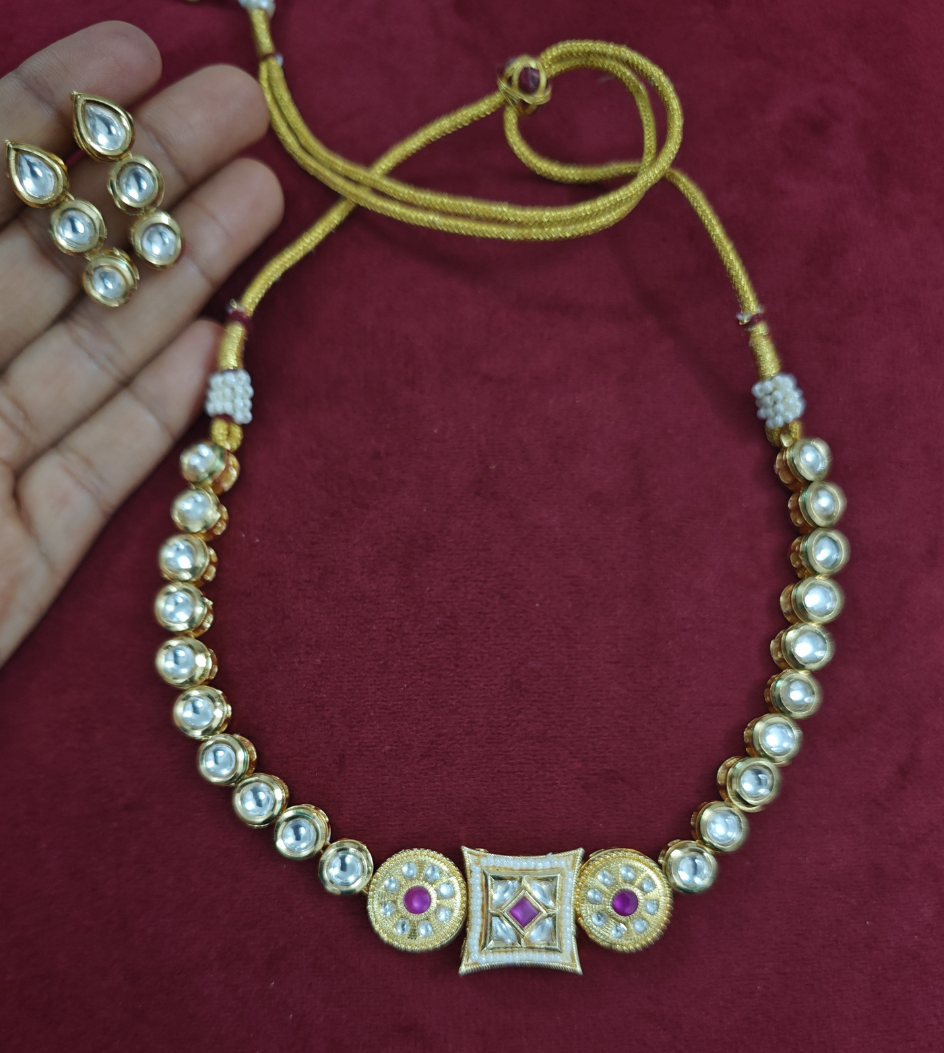 PINK SARISHA JEWELLERY SET