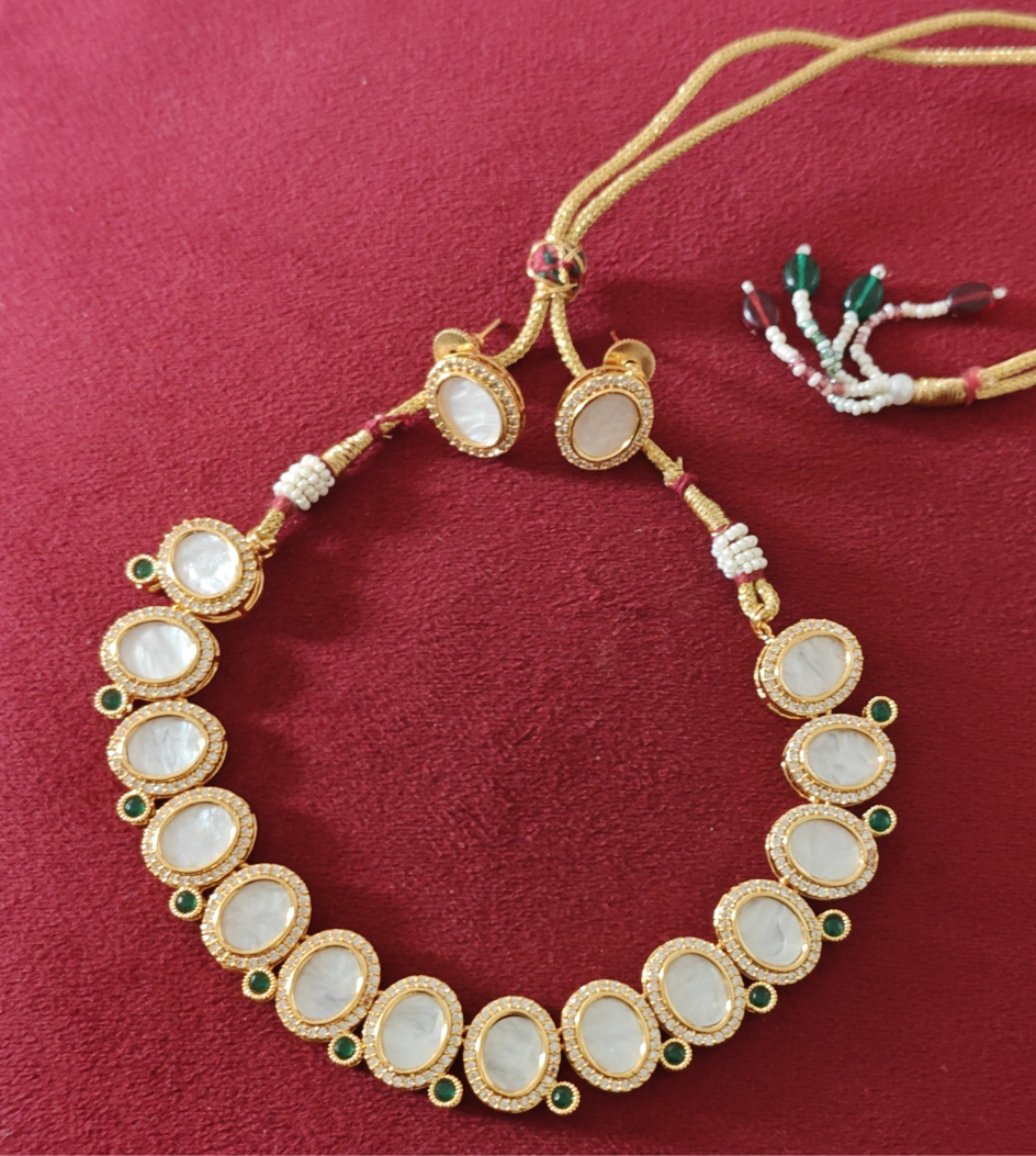 GREEN AAROHI JEWELLERY SET