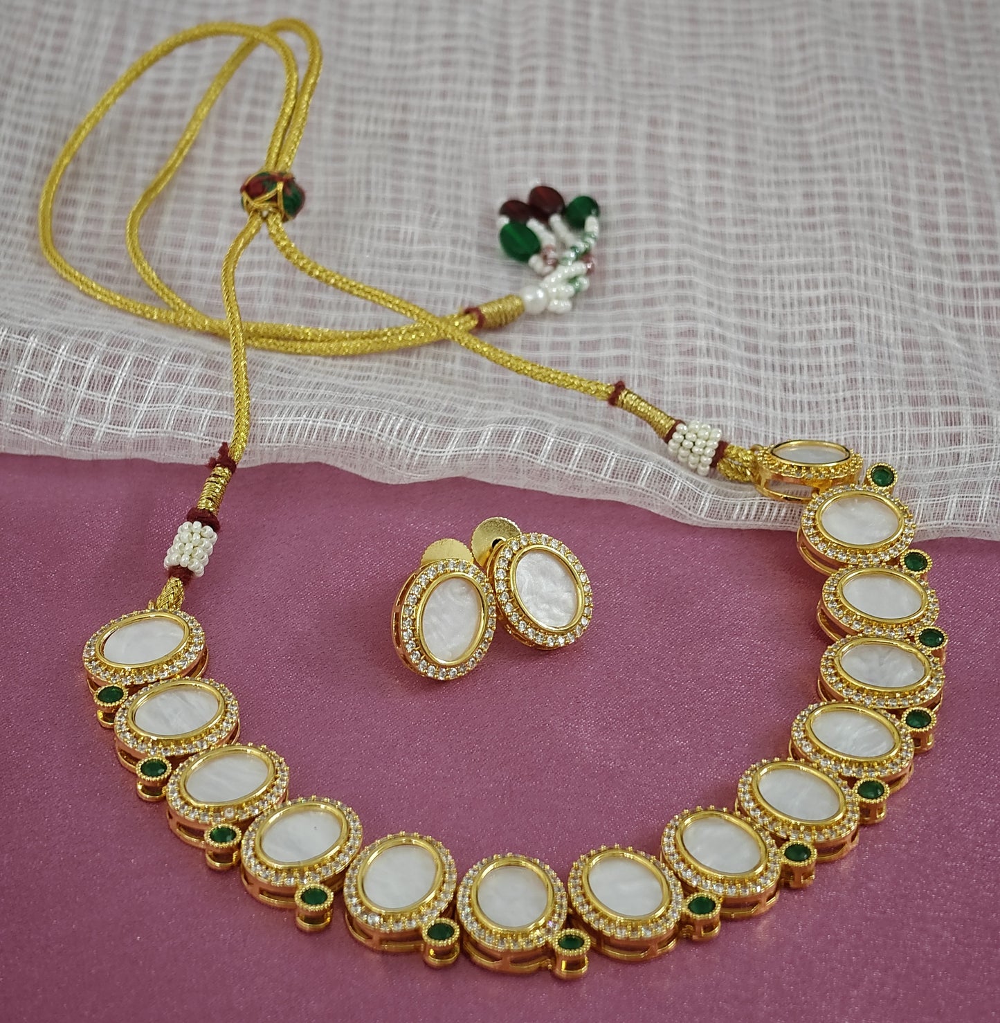 GREEN DIYA JEWELLERY SET