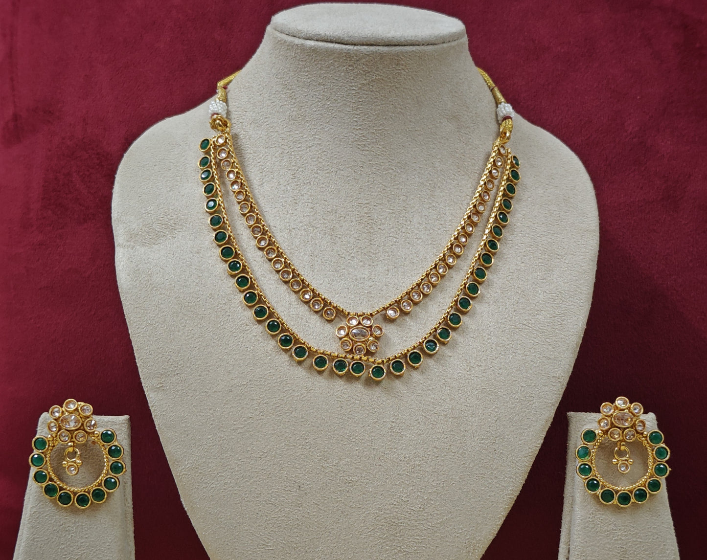 GREEN DHRITI JEWELLERY SET