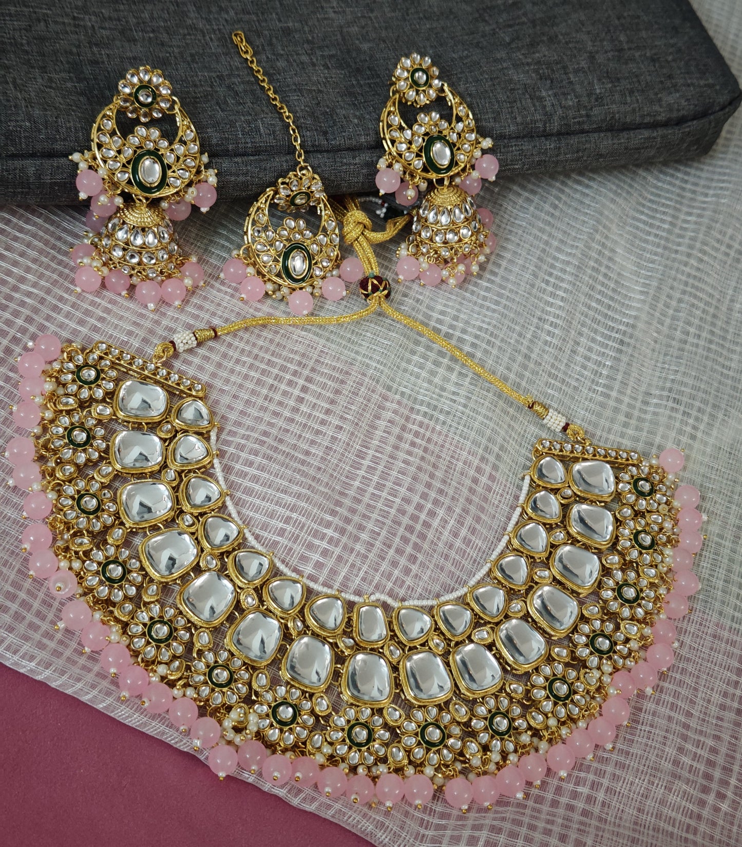 PINK SHREENI JEWELLERY SET