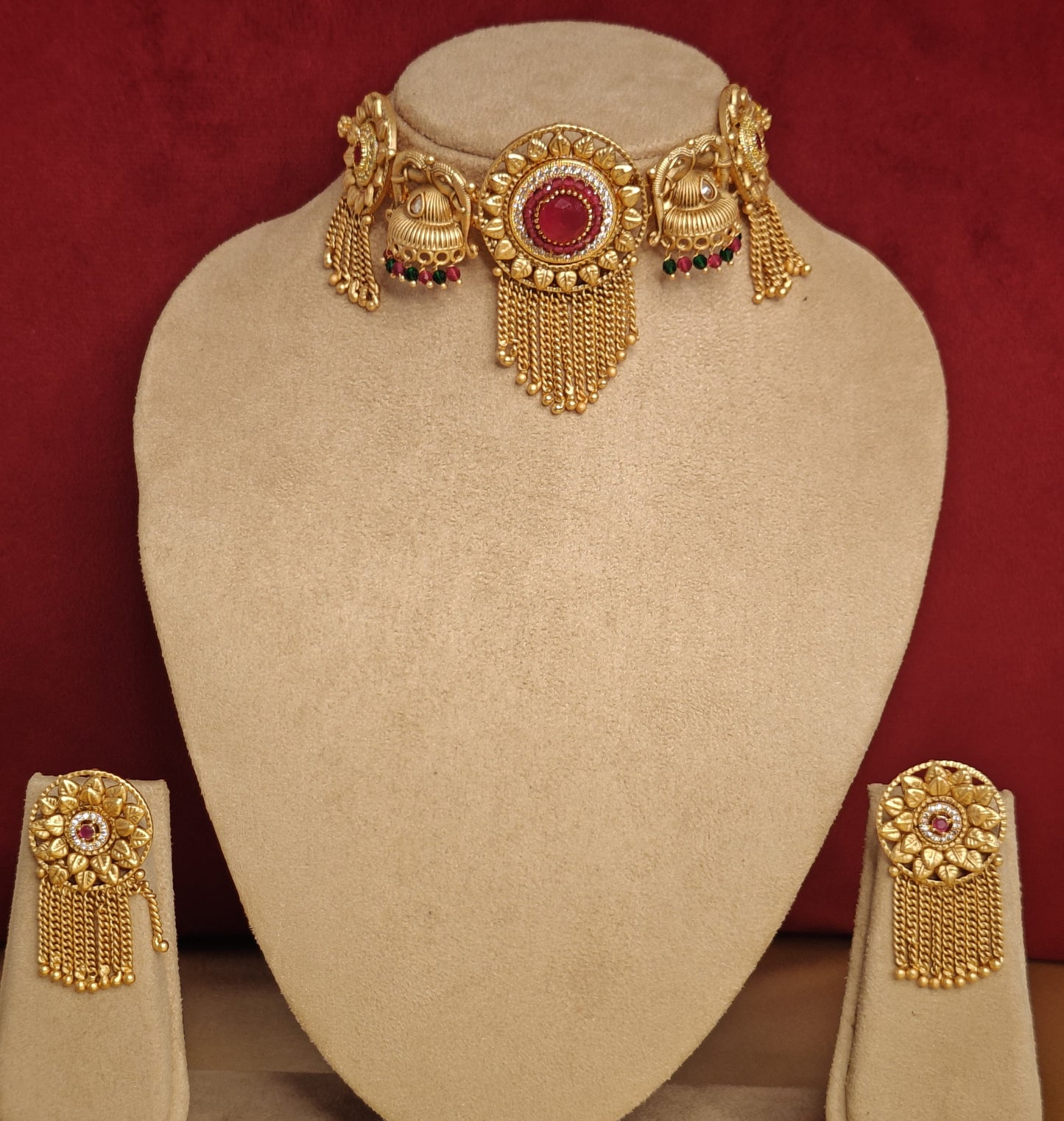 PINK SHAIVI JEWELLERY SET