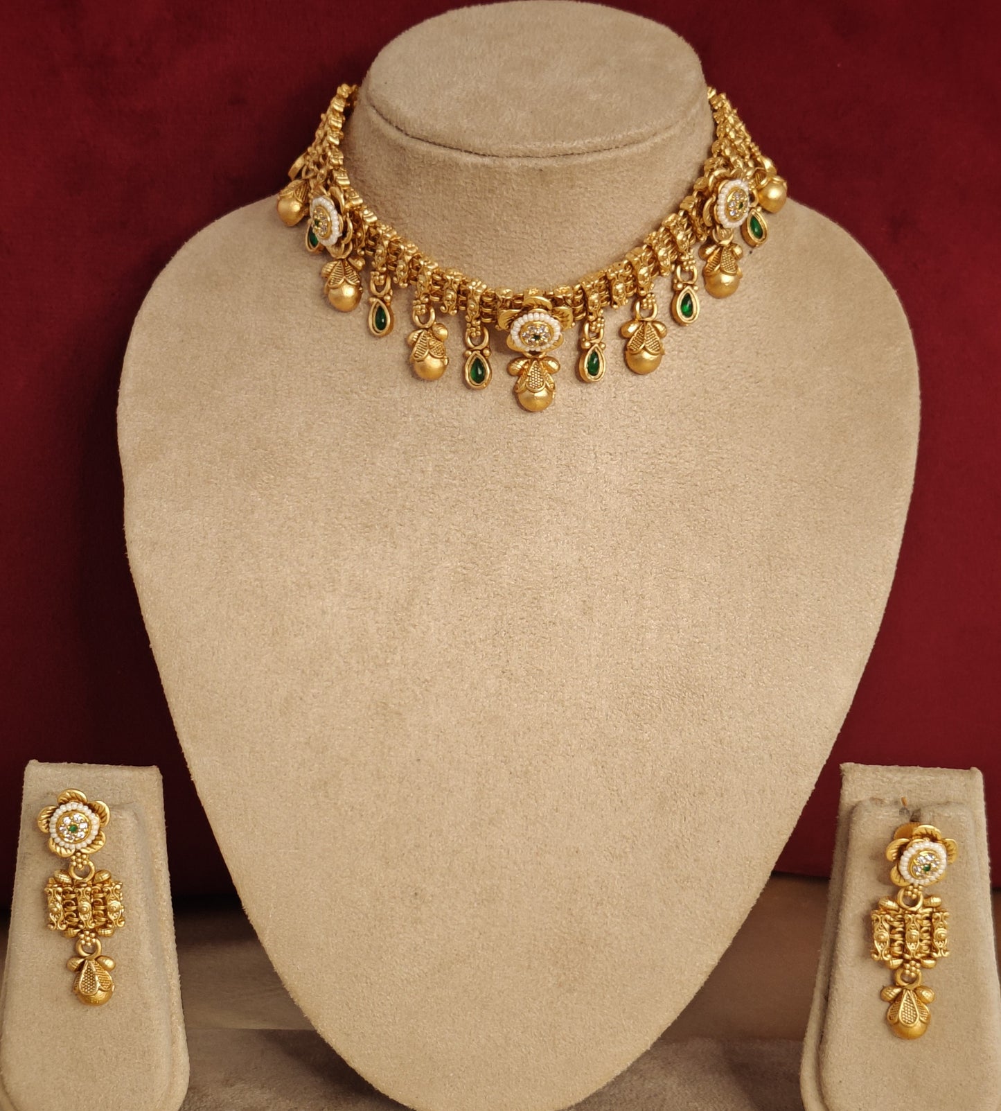 GREEN INAAYA JEWELLERY SET