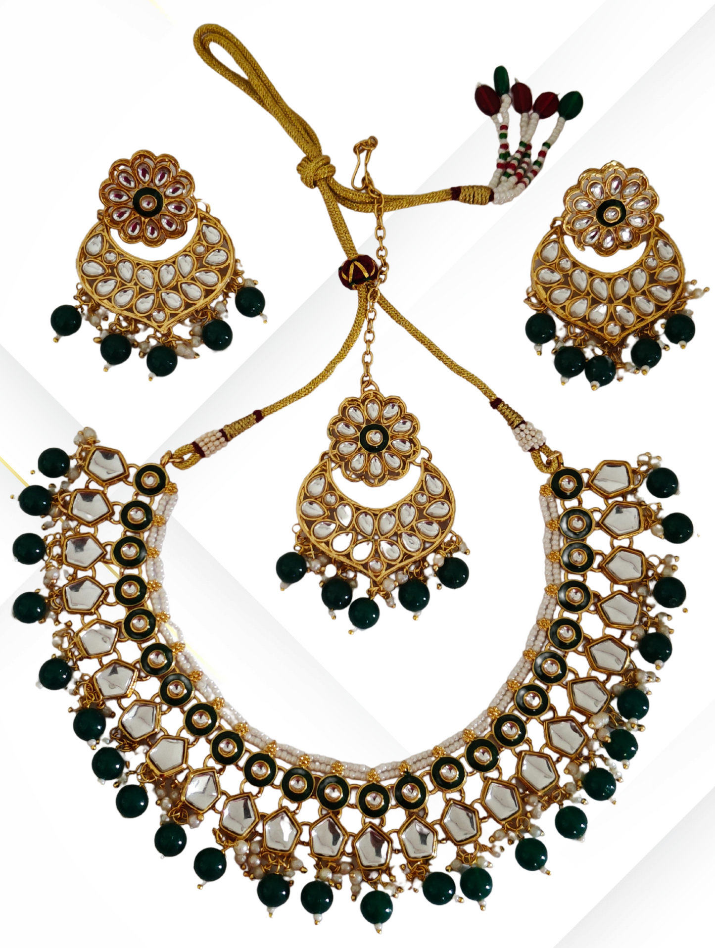 GREEN ISHANVI JEWELLERY SET